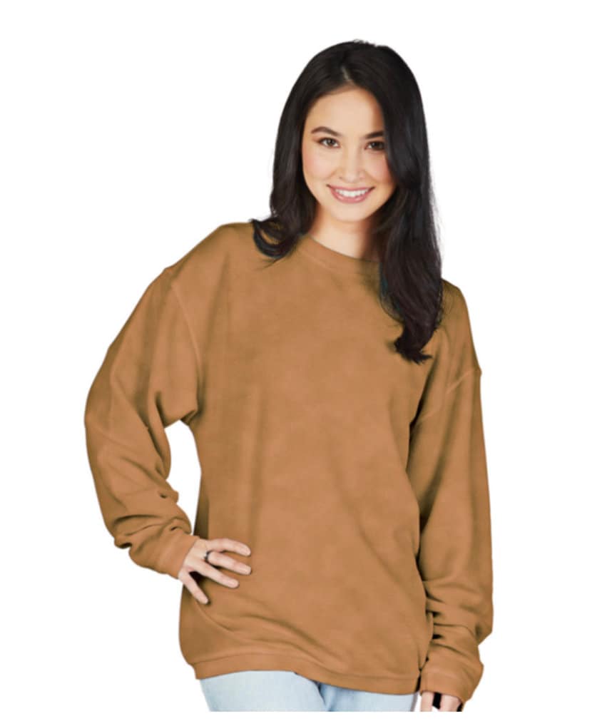 Pumpkin Crew Neck Cord Sweatshirt