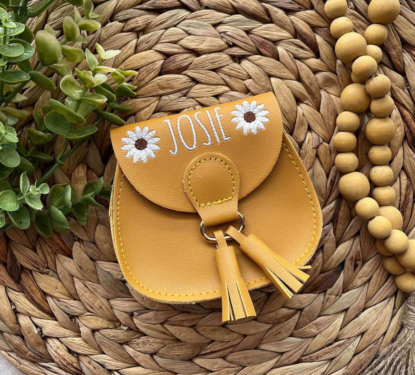 Personalized Sunflower Toddler Crossbody Purse