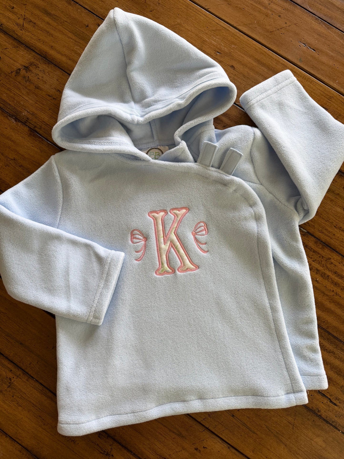 Fishtail Monogram Fleece Velcro Tab Jacket