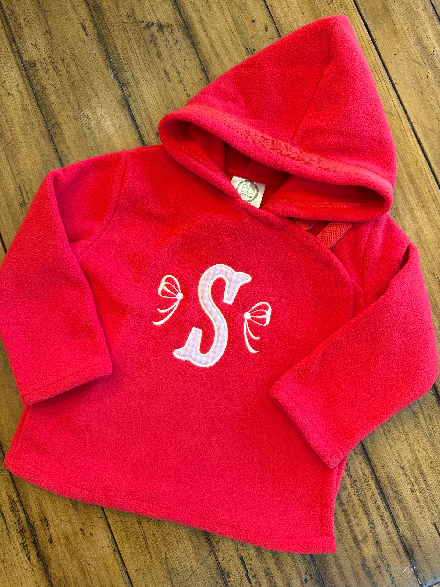 Fishtail Monogram Fleece Velcro Tab Jacket