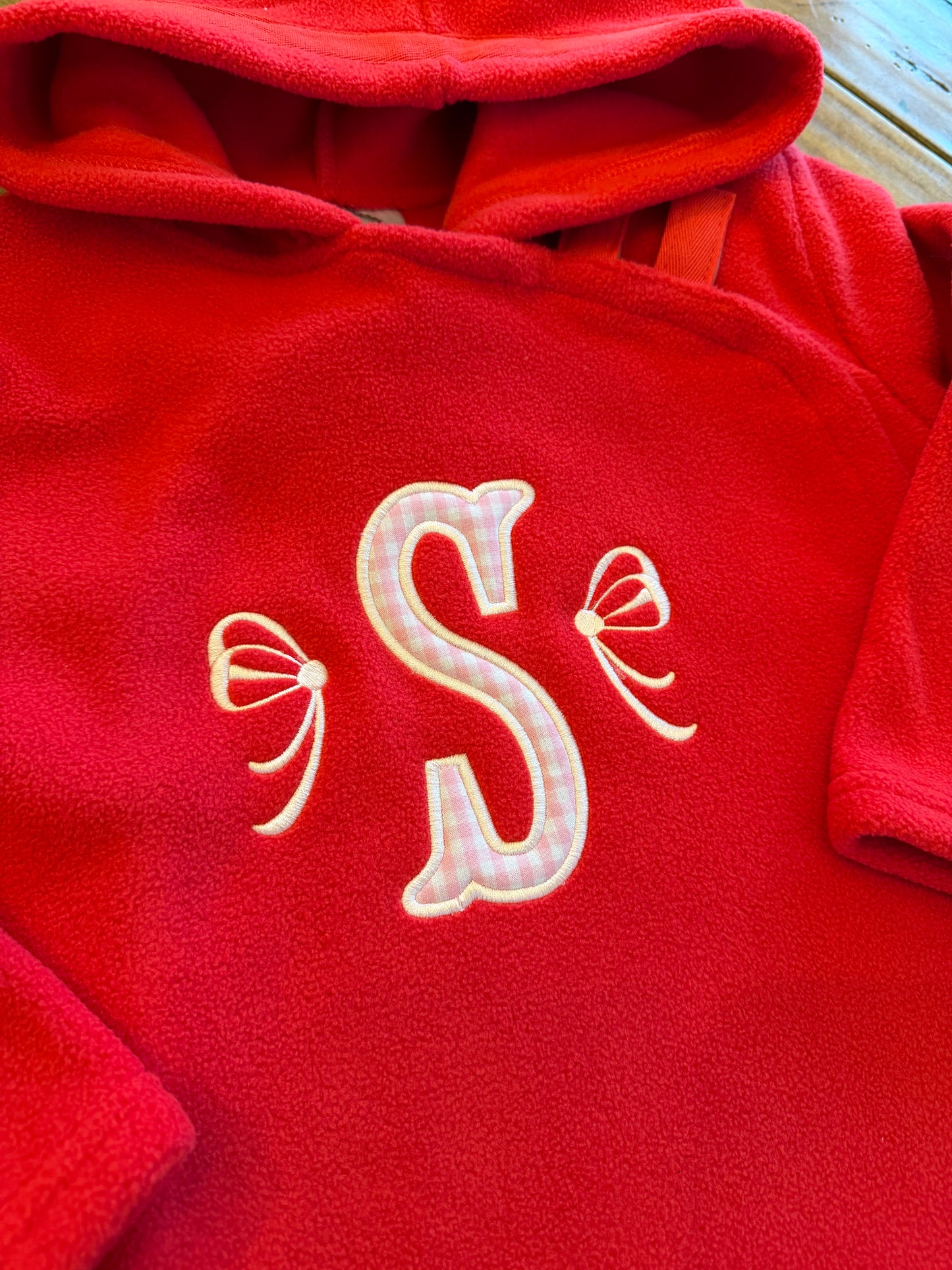 Fishtail Monogram Fleece Velcro Tab Jacket