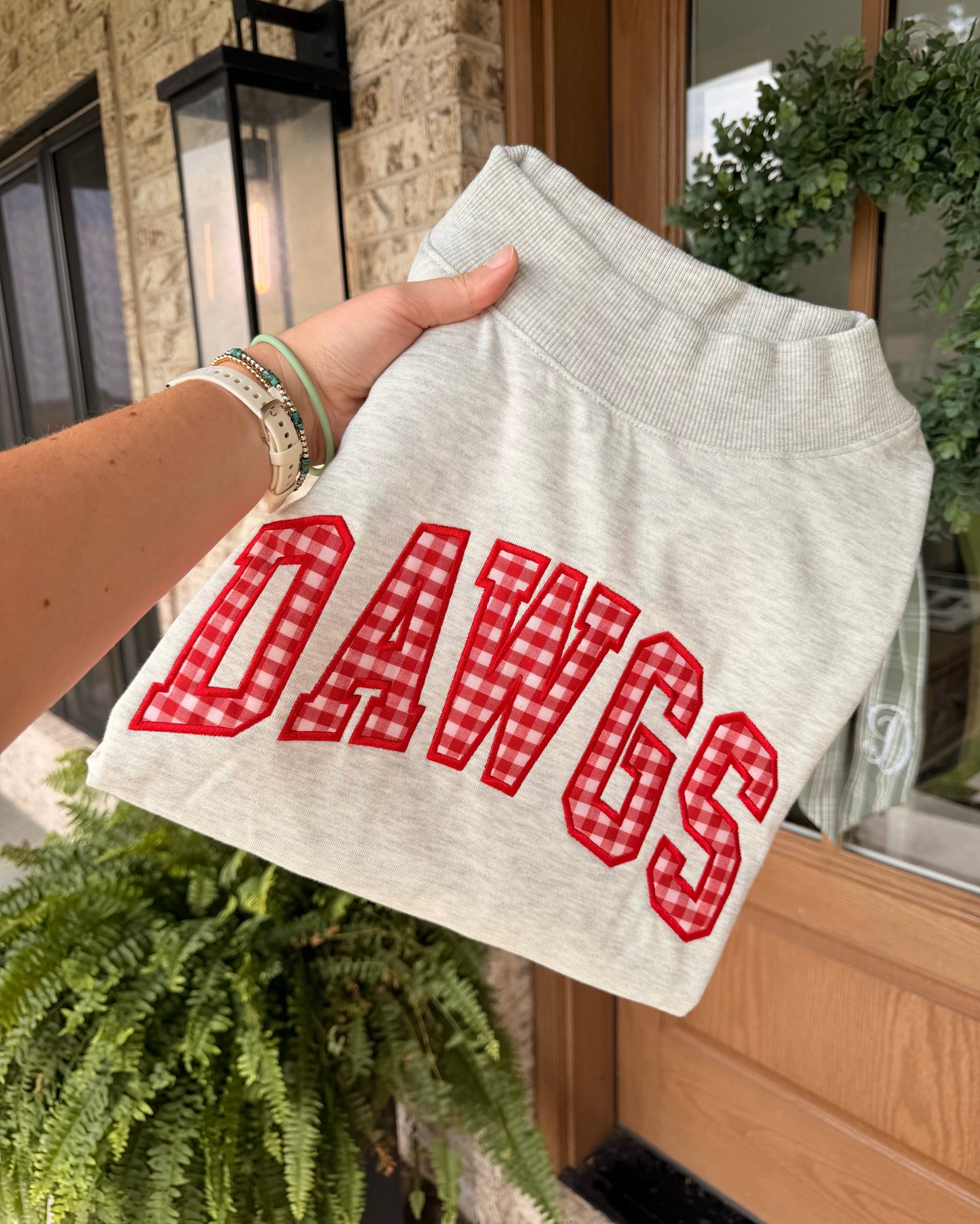 Custom Mock Neck Varsity Font Sweatshirt