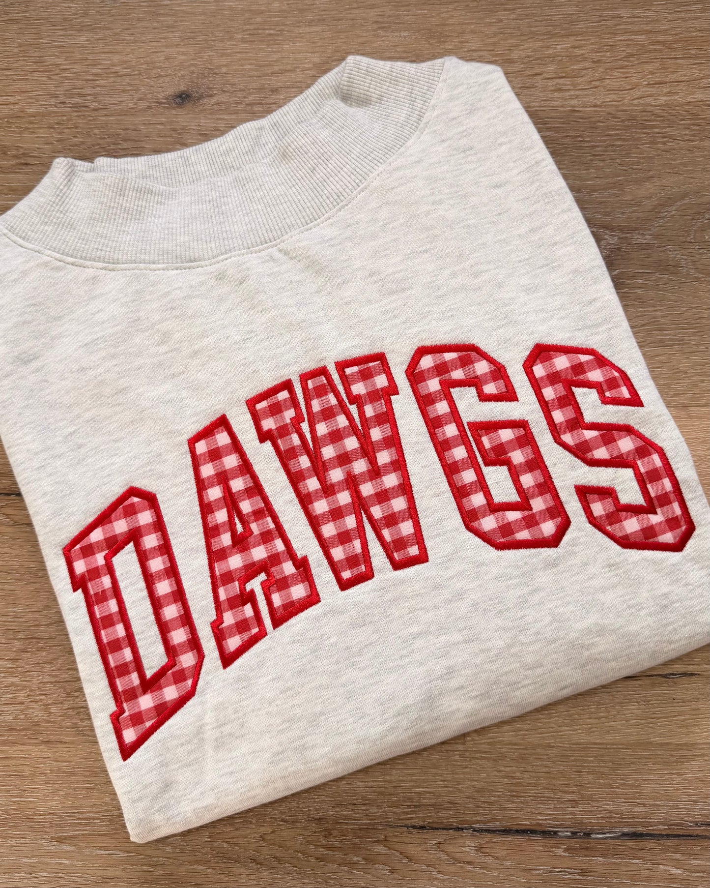 Custom Mock Neck Varsity Font Sweatshirt