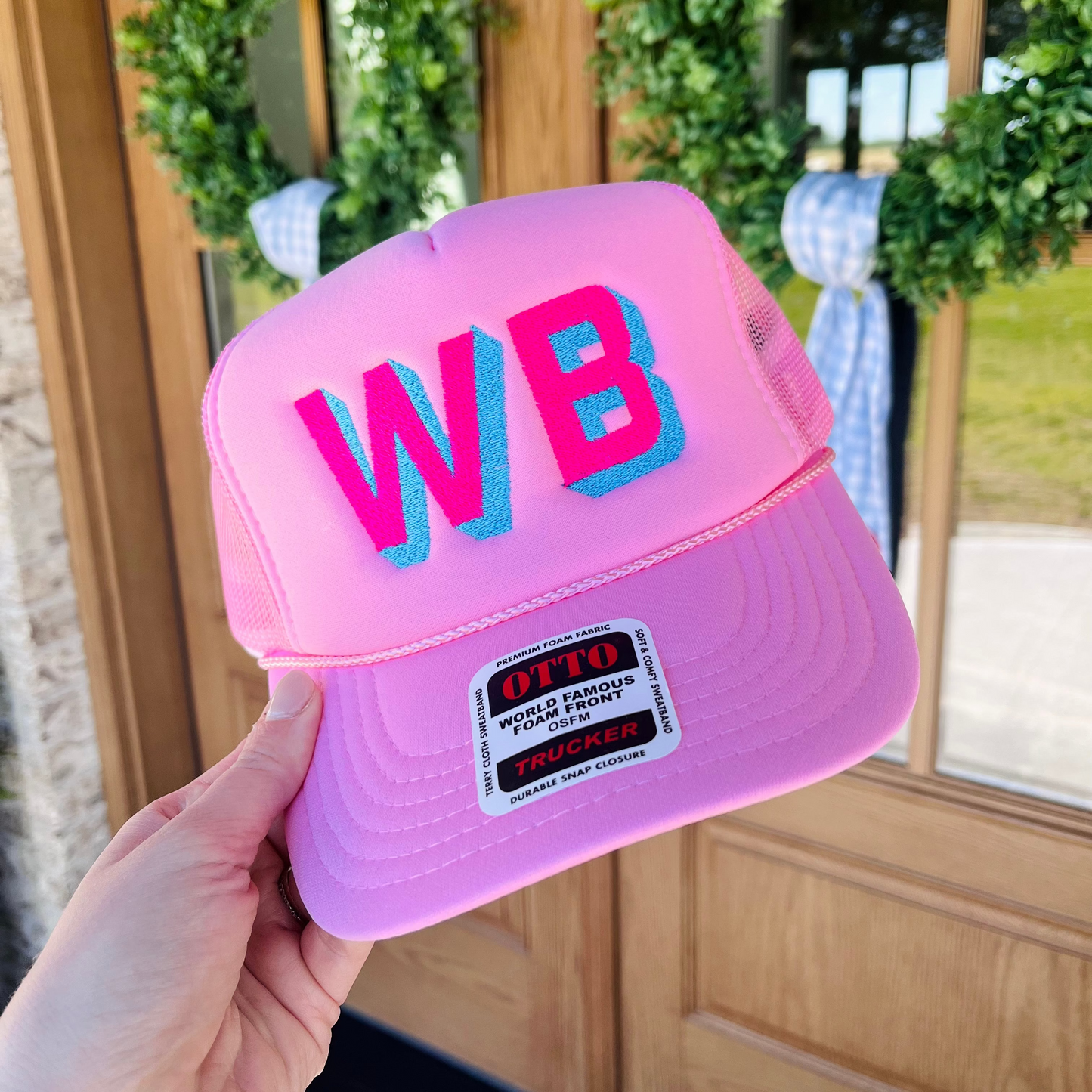 Monogram Two Tone Trucker Hat