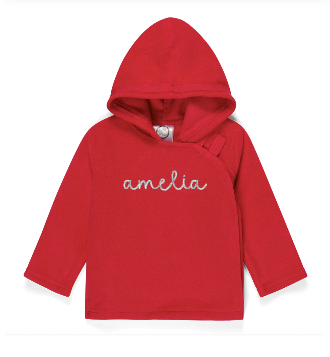 Personalized Fleece Velcro Tab Jacket