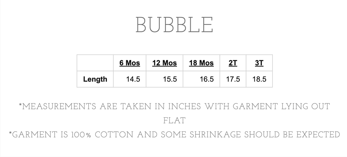 Cotton Girl's Bubble or Shirt