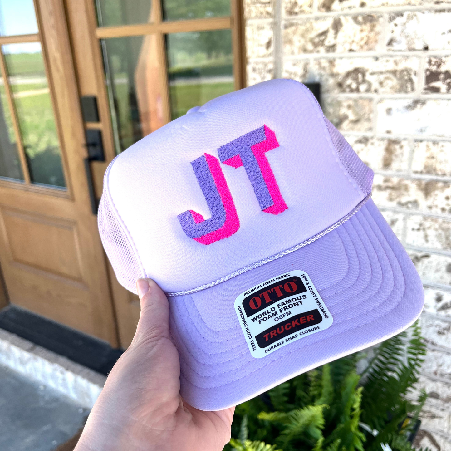 Monogram Two Tone Trucker Hat