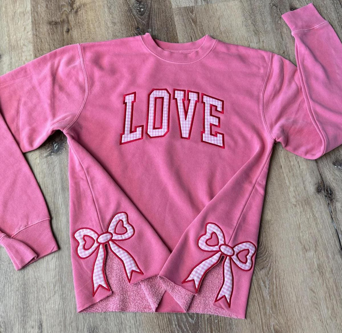 Love Side Bow Cut-Out Sweatshirt