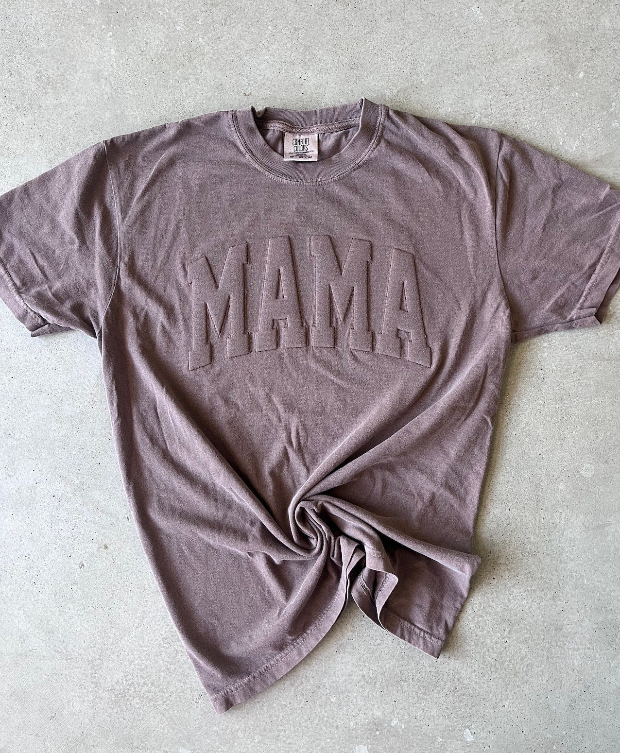 Embossed 3D Puff MAMA Comfort Color Shirt