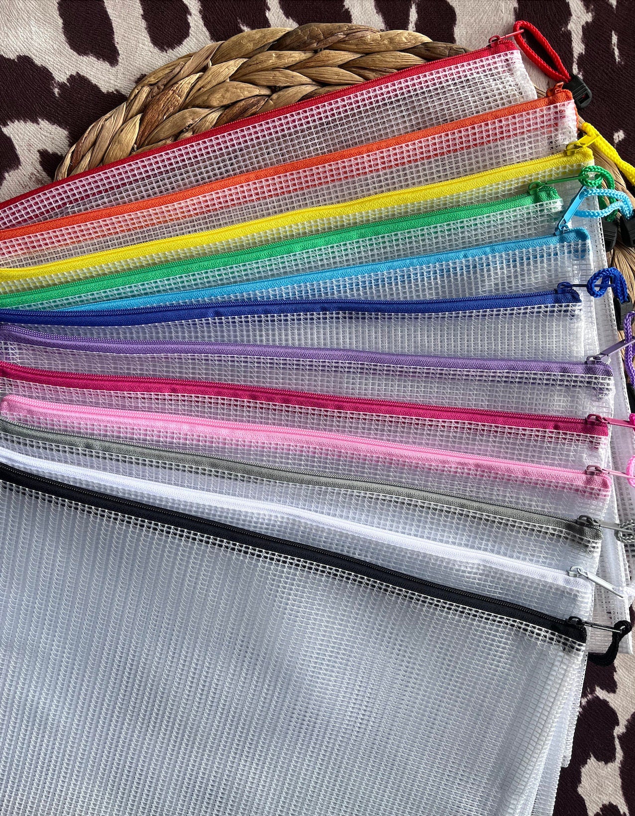 3D Puff Embroidery Mesh Bag
